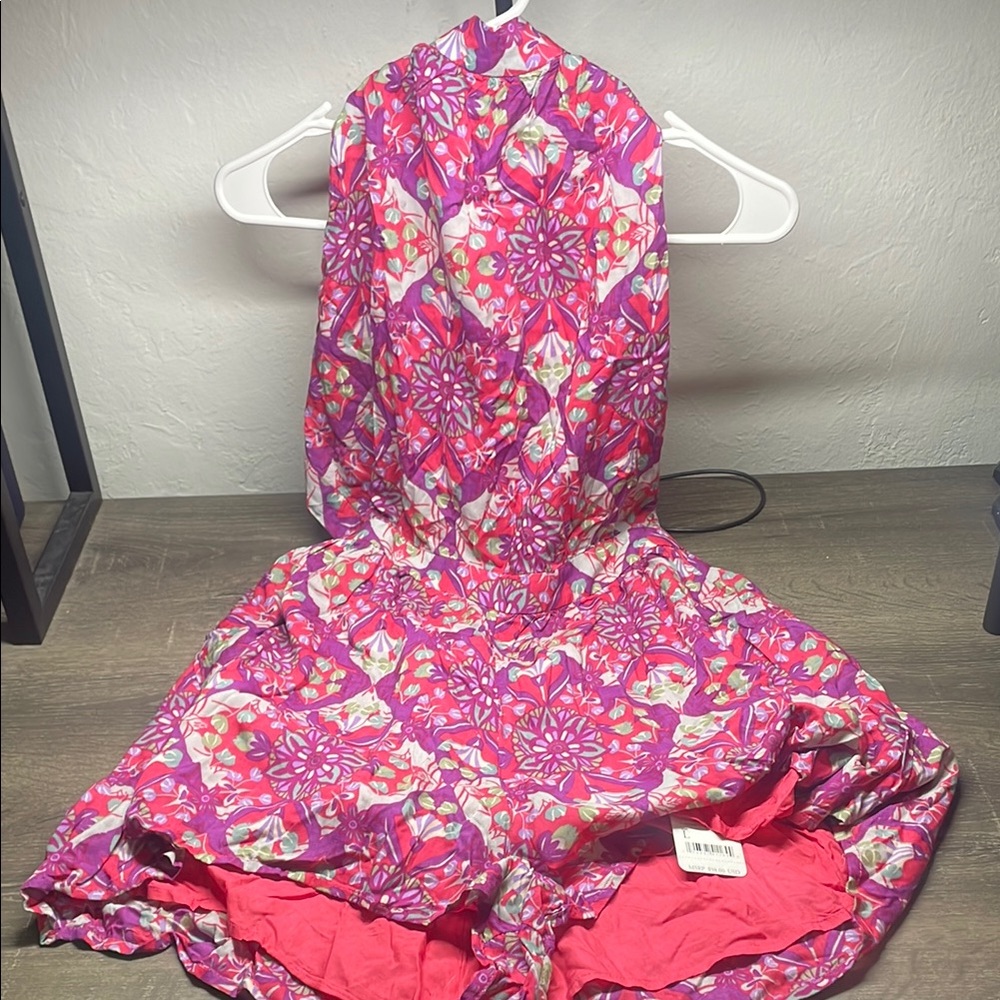 Free People Pink Patterned Jumpsuit